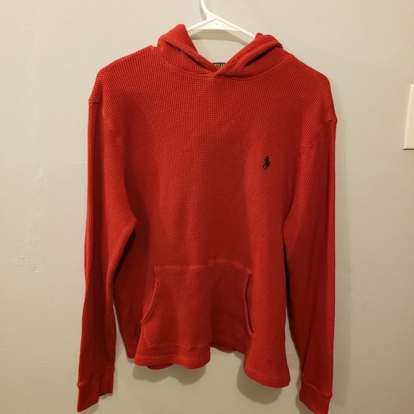 Polo Ralph Lauren Other - Ralph Lauren Polo red hooded thermal shirt size XL